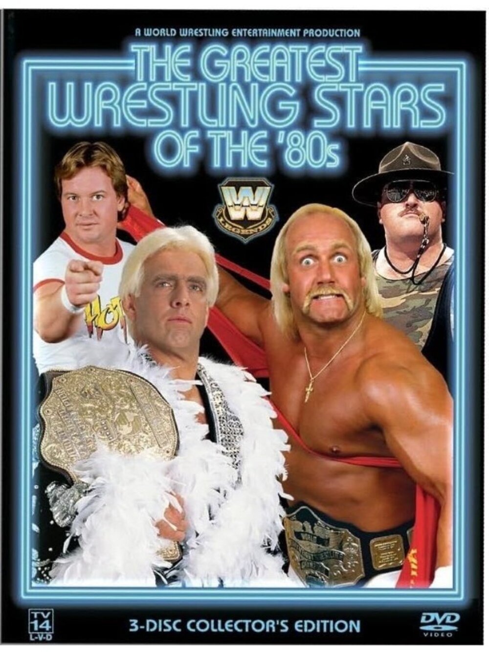 WWE The Greatest Wrestling Stars of The 80's (3-DVD Set, Region 1) Very Good!